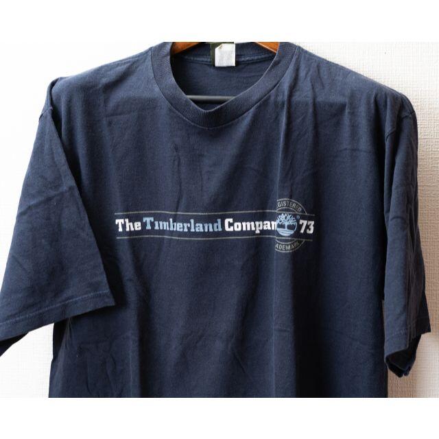 Timberland(ティンバーランド)のTimberland ティンバーランド　Tシャツ　MADE IN USA　紺 メンズのトップス(Tシャツ/カットソー(半袖/袖なし))の商品写真