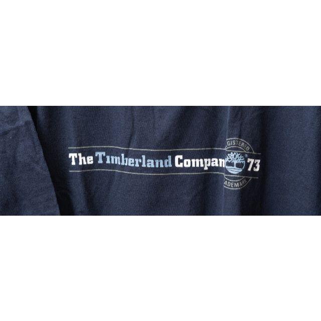 Timberland(ティンバーランド)のTimberland ティンバーランド　Tシャツ　MADE IN USA　紺 メンズのトップス(Tシャツ/カットソー(半袖/袖なし))の商品写真