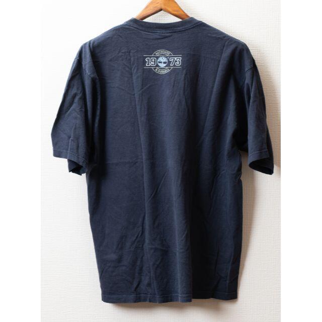 Timberland(ティンバーランド)のTimberland ティンバーランド　Tシャツ　MADE IN USA　紺 メンズのトップス(Tシャツ/カットソー(半袖/袖なし))の商品写真