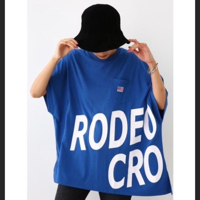 RODEO CROWNS WIDE BOWL(ロデオクラウンズワイドボウル)のロゴ ポンチョ Tシャツ☆ レディースのトップス(Tシャツ(半袖/袖なし))の商品写真