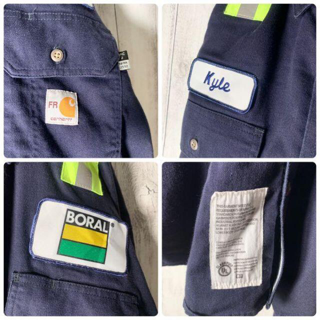 carhartt(カーハート)の【メキシコ製 XL 90s】カーハート FR タグロゴ リフレクター シャツ メンズのトップス(シャツ)の商品写真