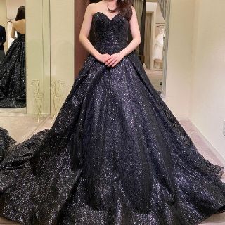 ウェディングドレス カラードレス ラザロ風ドレス ブラックドレスの