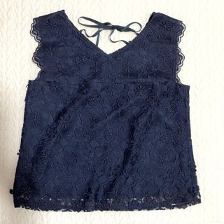 ミッシュマッシュ(MISCH MASCH)のミッシュマッシュ　花レースノースリーブブラウス(シャツ/ブラウス(半袖/袖なし))