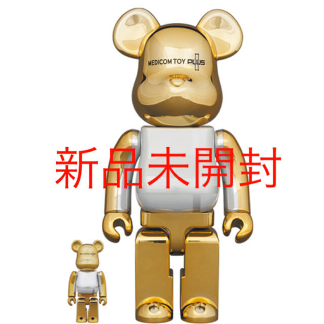 BE@RBRICK MEDICOM TOY PLUS GOLD CHROME