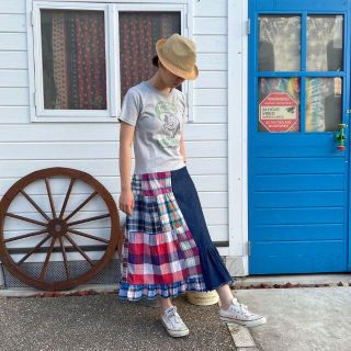 アメリカンTシャツリメイクワンピース　ゆったりリメイクワンピ　③(ロングワンピース/マキシワンピース)
