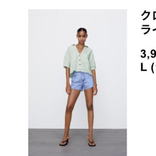 ザラ(ZARA)のZARA リネンシャツ(シャツ/ブラウス(半袖/袖なし))