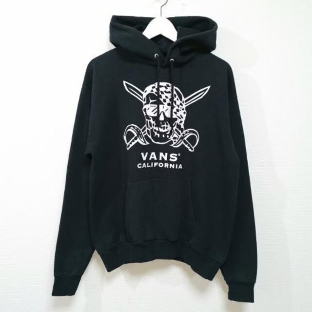 M 00s バンズ VANS パイレーツ PIRATE スウェット パーカー 黒パーカー