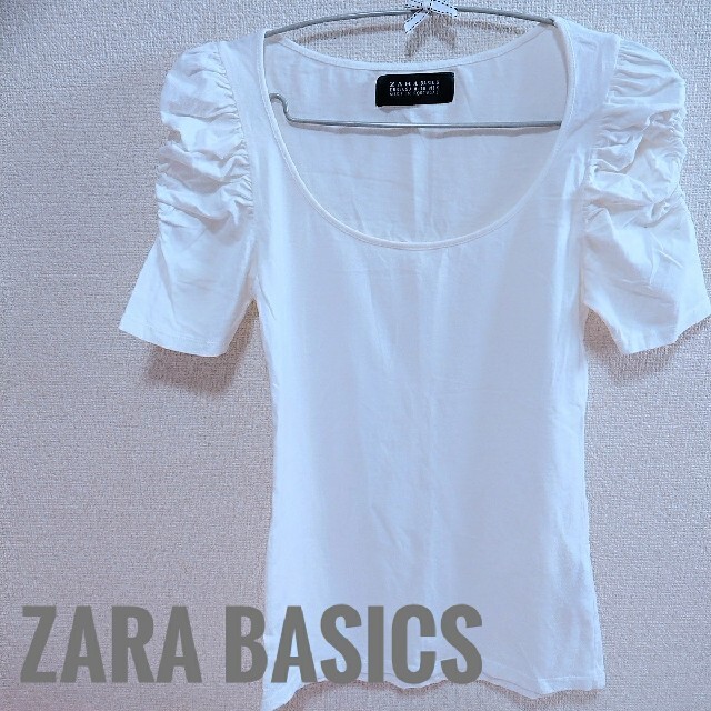 ZARA Basic Tシャツ　M レディースのトップス(Tシャツ(半袖/袖なし))の商品写真