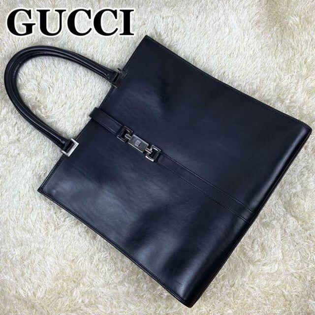 Gucci - 【極美品】グッチ ジャッキー オールレザー トートバッグ 大