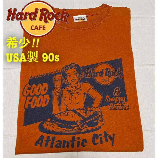 STUSSY(ステューシー)の希少90s HARD ROCK CAFE ガールプリント ハードロックカフェ メンズのトップス(Tシャツ/カットソー(半袖/袖なし))の商品写真