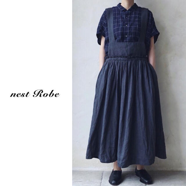 nest robe（ネストローブ）| リネン綾サロペットワンピース