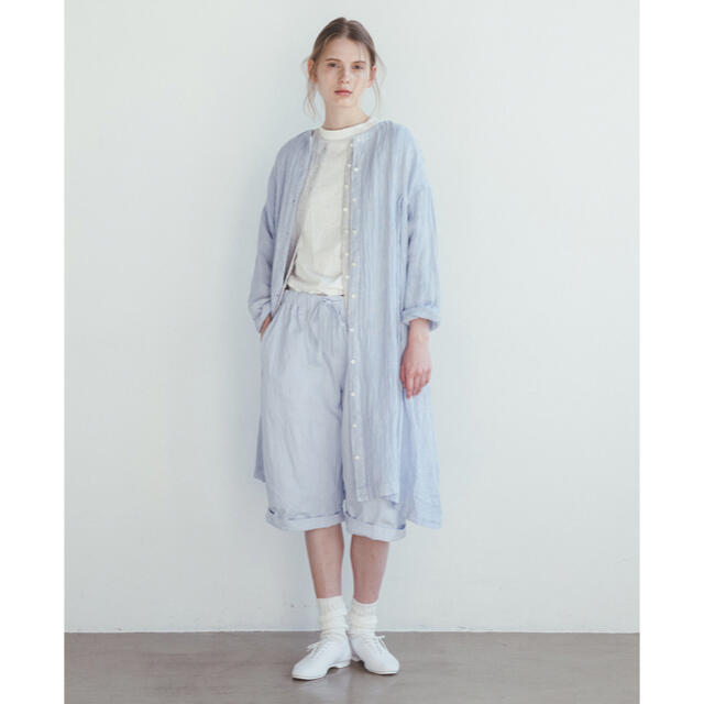 nest Robe(ネストローブ)のnest robe（ネストローブ）| リネンパナマボートネックワンピース レディースのワンピース(ロングワンピース/マキシワンピース)の商品写真