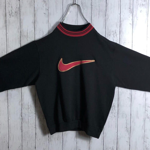 まとめ買いでお得 ナイキ 90s 銀タグ 刺繍ロゴ スウェット M 黒 superior-quality.ru:443