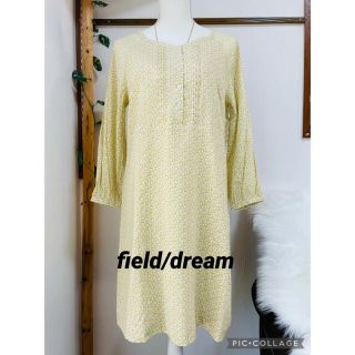 フィールドドリーム(field/dream)の新品　オンワード樫山　field/dream  プルオーバーシャツ　ワンピース(ひざ丈ワンピース)