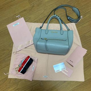 4ページ目 - ミュウミュウ バッグ(ブルー・ネイビー/青色系)の通販 ...