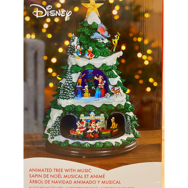 Disney(ディズニー)のディズニー　クリスマスツリー　オルゴール　コストコ　当日発送 ハンドメイドのインテリア/家具(インテリア雑貨)の商品写真