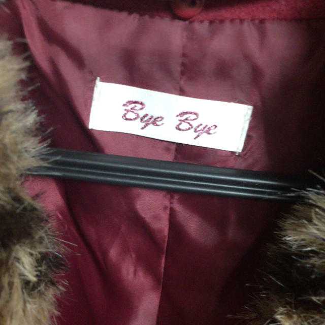 ByeBye(バイバイ)のByeBye ボルドー コート レディースのジャケット/アウター(ピーコート)の商品写真