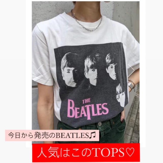 maiさん着用♡moussy WITH THE BEATLES Tシャツ