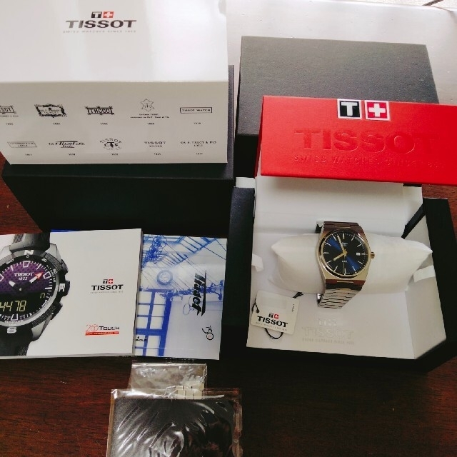 美品 Tissot ティソ PRX ブルー 腕時計 クォーツ ラグスポ | www