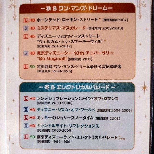 東京ディズニーリゾート ザ・ベスト コンプリートBOX ノーカット版 DVD 2
