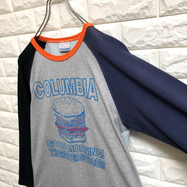 Columbia(コロンビア)のColumbia  コロンビア　七部丈　ロンT  ハンバーガー　メンズMサイズ メンズのトップス(Tシャツ/カットソー(七分/長袖))の商品写真