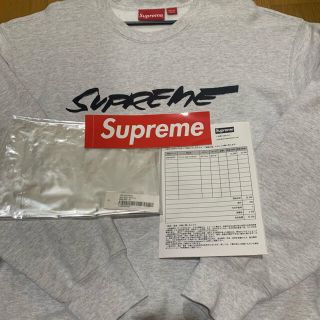 シュプリーム(Supreme)のsupreme Futura Logo Crewneck トレーナー　グレー (スウェット)