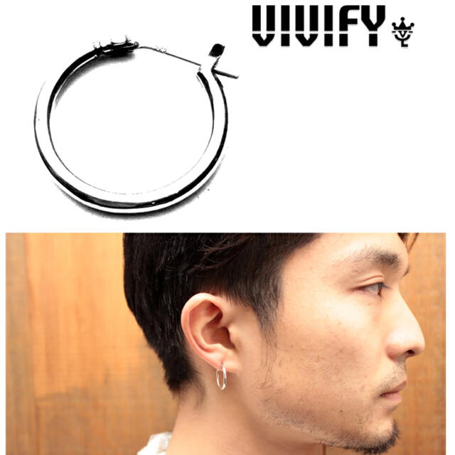 VIVIFY(ビビファイ)の新品未使用 VIVIFY ビビファイ Hoop Pierce 片耳分 メンズのアクセサリー(ピアス(片耳用))の商品写真