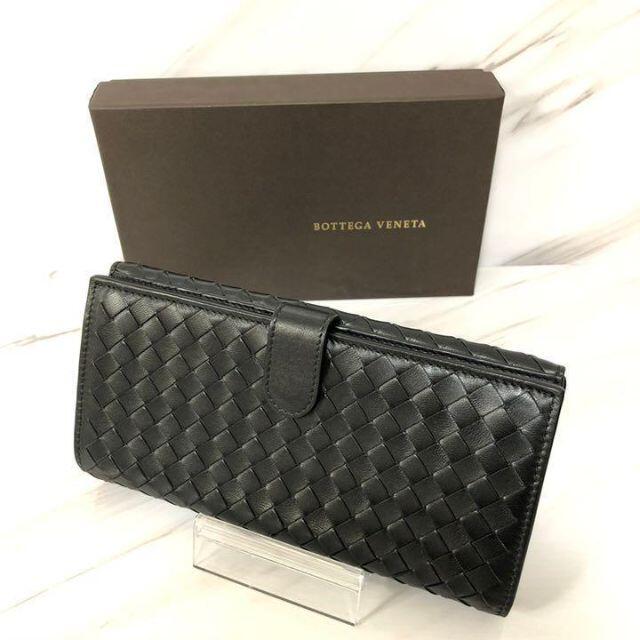 ✨良品✨ ボッテガヴェネタ レザーイントレチャート 長財布 enot.in.ua