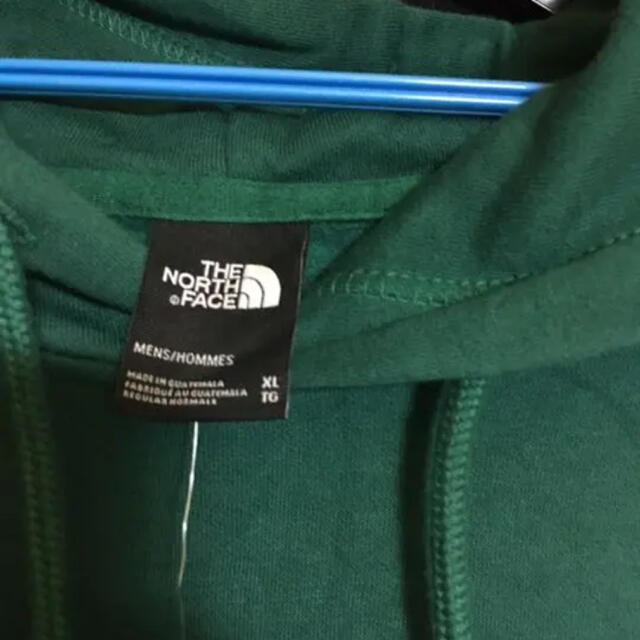 THE NORTH FACE グリーン ボックスロゴ パーカー