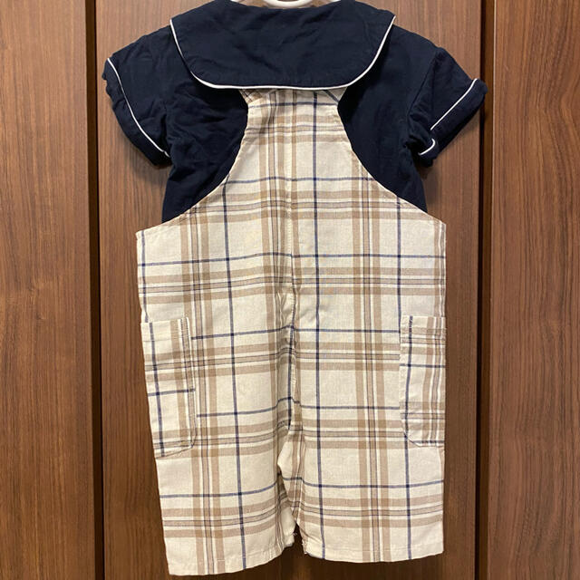 しまむら(シマムラ)のしまむら juo サロペットセット 90size キッズ/ベビー/マタニティのキッズ服女の子用(90cm~)(Tシャツ/カットソー)の商品写真