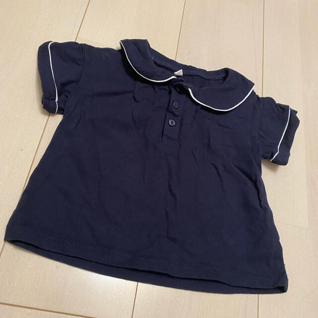 しまむら(シマムラ)のしまむら juo サロペットセット 90size キッズ/ベビー/マタニティのキッズ服女の子用(90cm~)(Tシャツ/カットソー)の商品写真