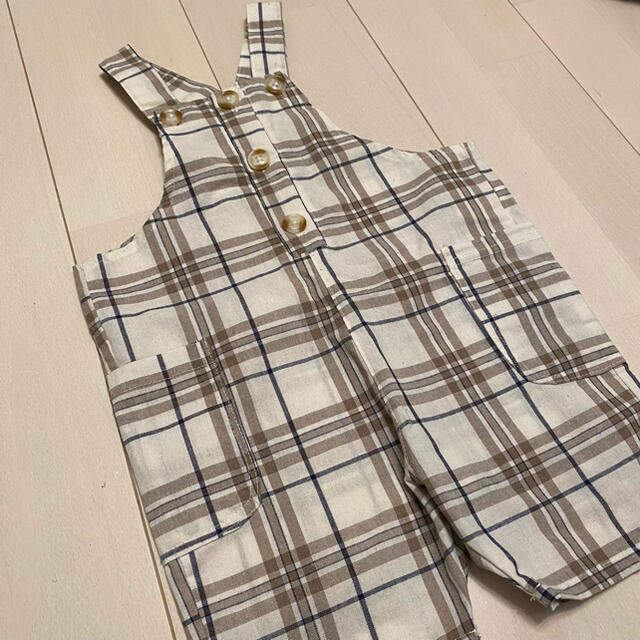 しまむら(シマムラ)のしまむら juo サロペットセット 90size キッズ/ベビー/マタニティのキッズ服女の子用(90cm~)(Tシャツ/カットソー)の商品写真