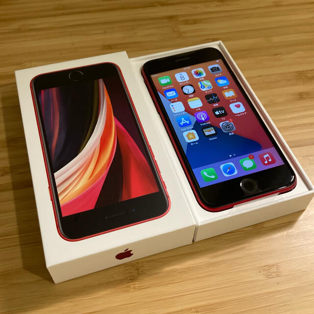 通信販売激安 新品未使用 iPhoneSE 第2世代　本体、64GBモデルRED赤