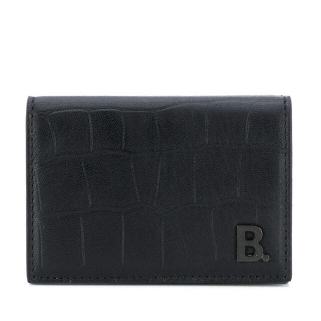 BALENCIAGA - バレンシアガ 三つ折り財布 マットクロコ型押し BALENCIAGA - バレンシアガ 三つ折り財布 マットクロコ型押し