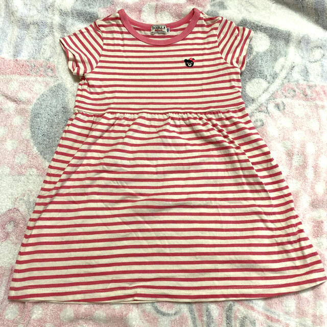 DOUBLE.B(ダブルビー)のミキハウス ワンピース 100 キッズ/ベビー/マタニティのキッズ服女の子用(90cm~)(ワンピース)の商品写真