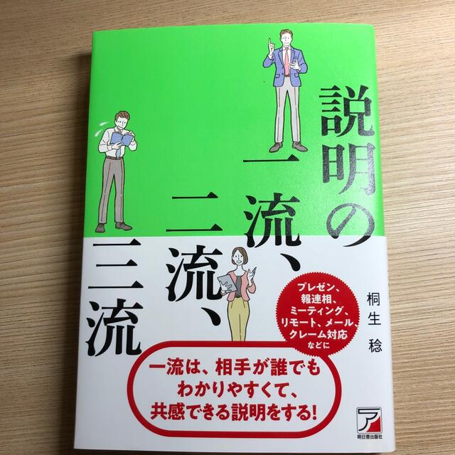 説明の一流、二流、三流 エンタメ/ホビーの本(ビジネス/経済)の商品写真