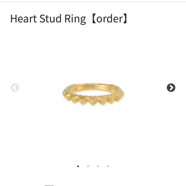 H.P.FRANCE(アッシュペーフランス)のchigo Heart studs ring レディースのアクセサリー(リング(指輪))の商品写真