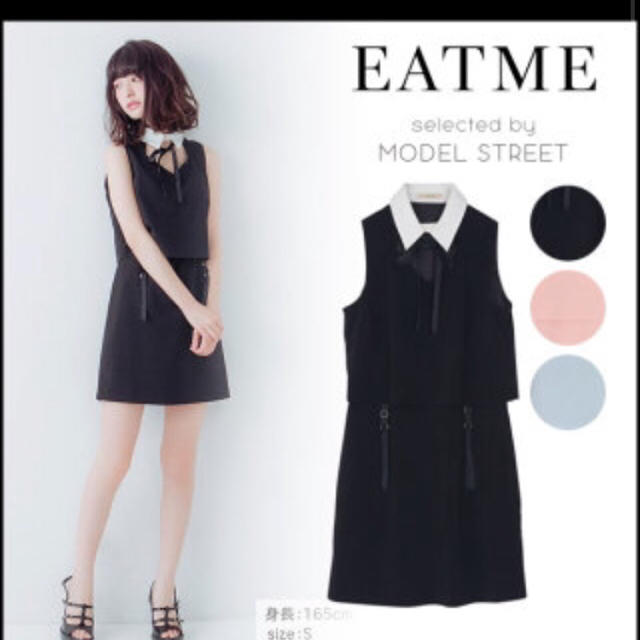 新品 EATME ＊デコルテノースリーブワンピース