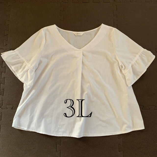 3L ブラウス　カットソー レディースのトップス(シャツ/ブラウス(半袖/袖なし))の商品写真