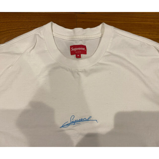 Supreme Signature S/S Top tee White Mサイズ