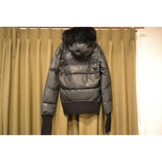新品 LGBルグランブルー ファーレザーダウンジャケット-
