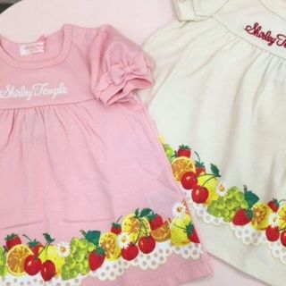 シャーリーテンプル(Shirley Temple)の新品　フルーツ柄　チュニック（ピンク 110 cm）未使用タグ付き(Tシャツ/カットソー)