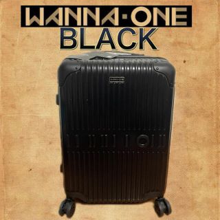 【新品、未使用】WANNA ONE キャリーバッグ ブラック 機内持ち込み 新品 ワナワン キャリーケース WANNA ONE ブラックの通販 by