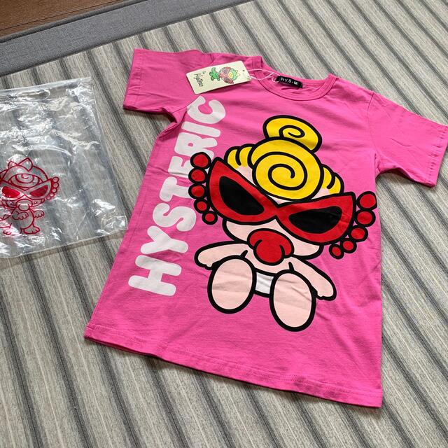 HYSTERIC MINI(ヒステリックミニ)のヒスミニ　新品未使用　半袖ワンピース風Tシャツ　110 ピンク キッズ/ベビー/マタニティのキッズ服女の子用(90cm~)(Tシャツ/カットソー)の商品写真