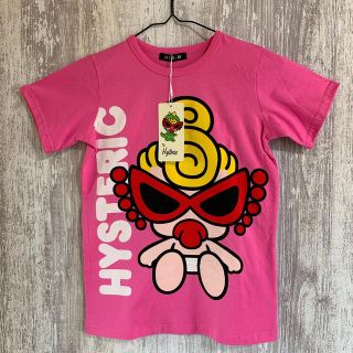 ヒステリックミニ(HYSTERIC MINI)のヒスミニ　新品未使用　半袖ワンピース風Tシャツ　110 ピンク(Tシャツ/カットソー)