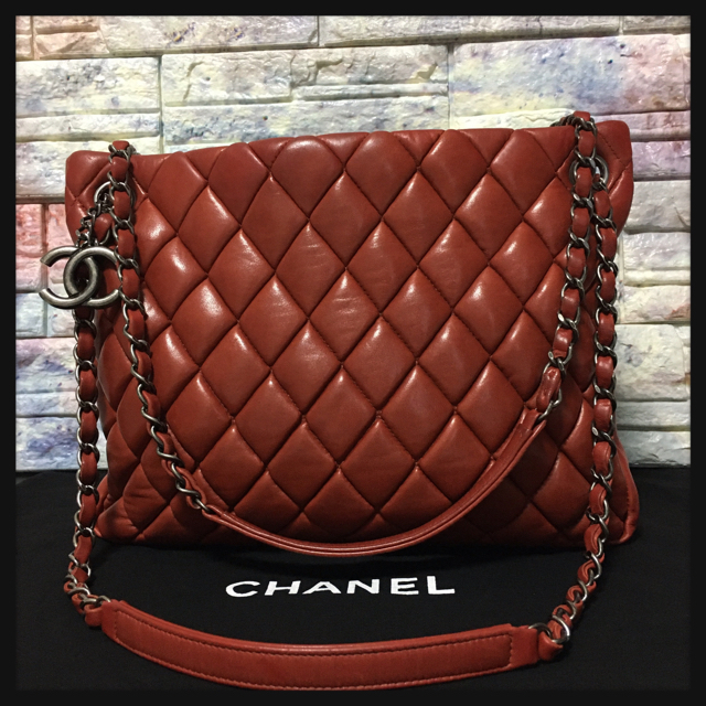 CHANEL 【正規店】バッグ　マトラッセ　Wチェーン　2way