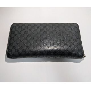 グッチ(Gucci)のGUCCI◆244994/0416/長財布/レザー/グレー/ユニセックス(長財布)