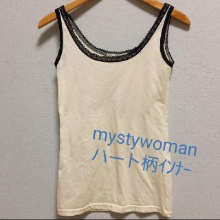 ミスティウーマン(mysty woman)の◇ミスティーウーマン◇ハート柄タンクトップ◇(タンクトップ)