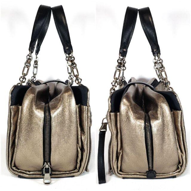 LOEWE - 美品 ロエベ ローラ シルバー チェーン レザー ハンドバッグ