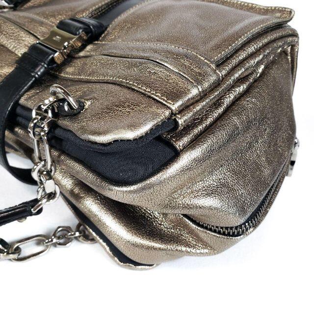 LOEWE(ロエベ)の美品 ロエベ ローラ シルバー チェーン レザー ハンドバッグ ショルダー レディースのバッグ(ハンドバッグ)の商品写真